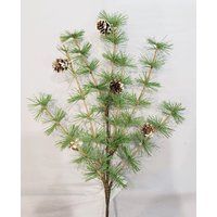 B466-Pine Spray W/Pine Cones Green/Brown/White, Christmas Pine Pick, Christmas Wreath Attachment, Ch | Etsy (US)