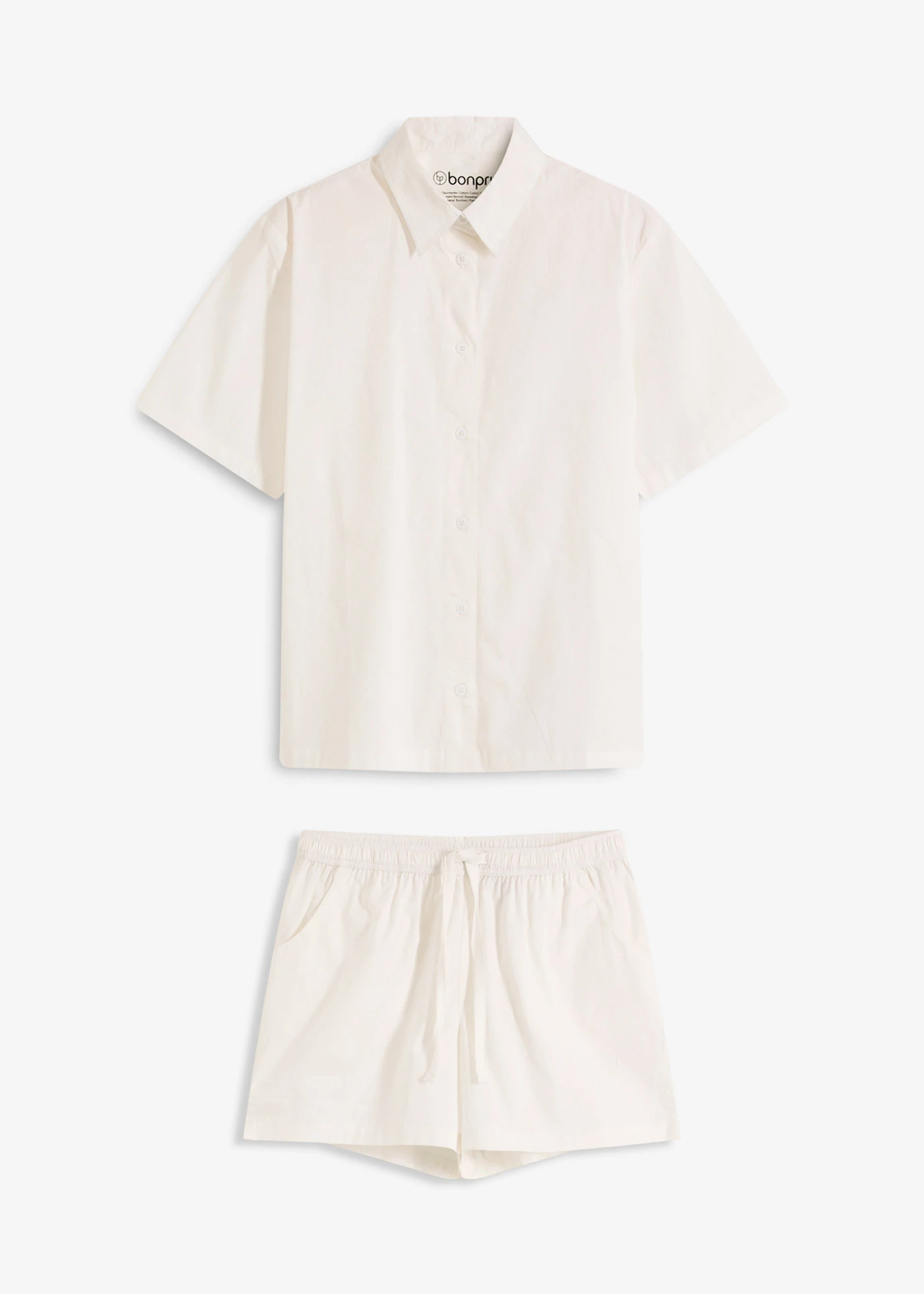 Geweven shortama van katoen wit | Bonprix NL (Influencer)