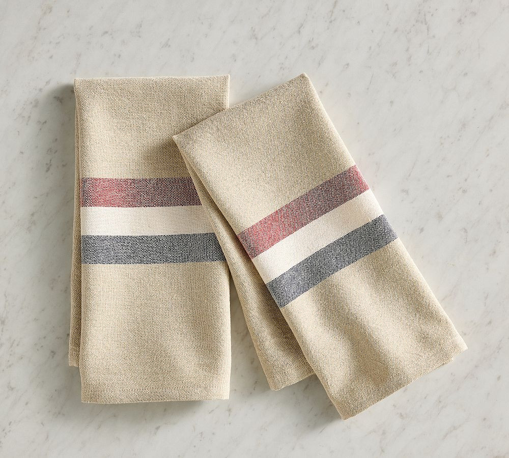 Americana Stripe Guest Towel - Set of 2 | Pottery Barn (US)