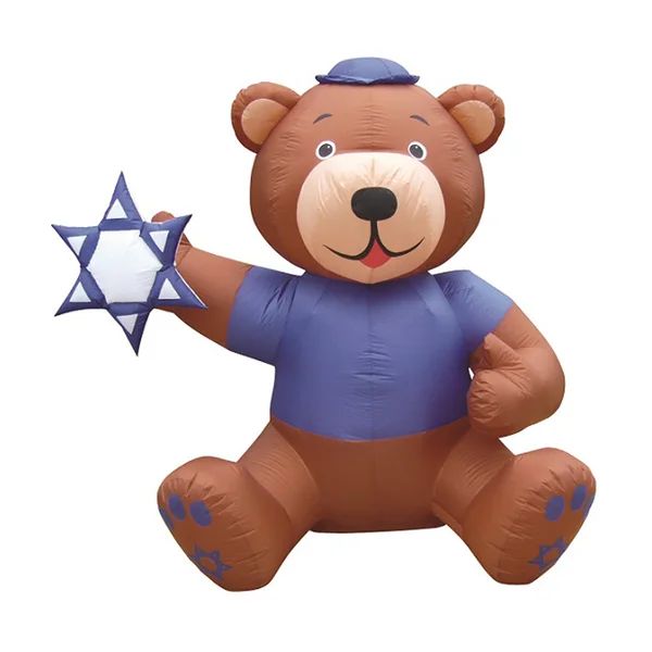 Hanukkah Bear Holding Star Of David Inflatable | Wayfair North America