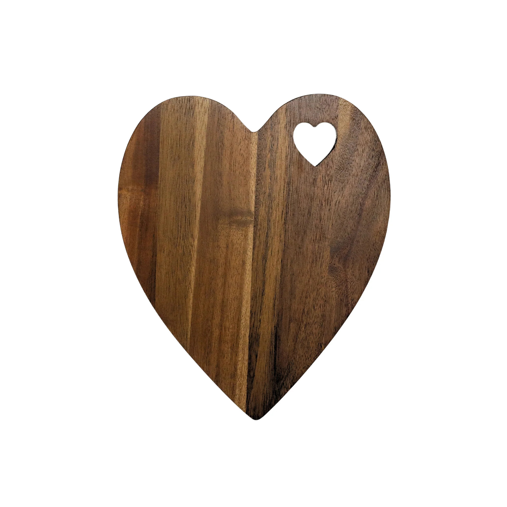 Heart Shaped Acacia Wood Board - 9.75" x 12" | Creative Gifts International
