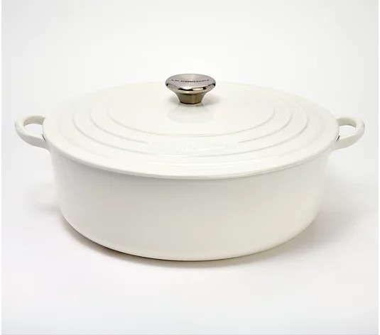 Le Creuset 6.75-qt Cast Iron Round Wide Dutch Oven - QVC.com | QVC