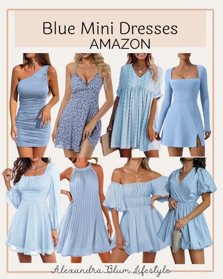 Light blue dresses from Amazon! These are perfect for spring parties and graduation dress! Summer dress! Spring outfit! Amazon fashion! Spring dress! Amazon spring dresses! Spring wedding guest dresses! Perfect dresses for Easter outfits! Easter dresses! Date night dresses! Church dresses! 

#LTKparties #LTKfindsunder50 #LTKmidsize