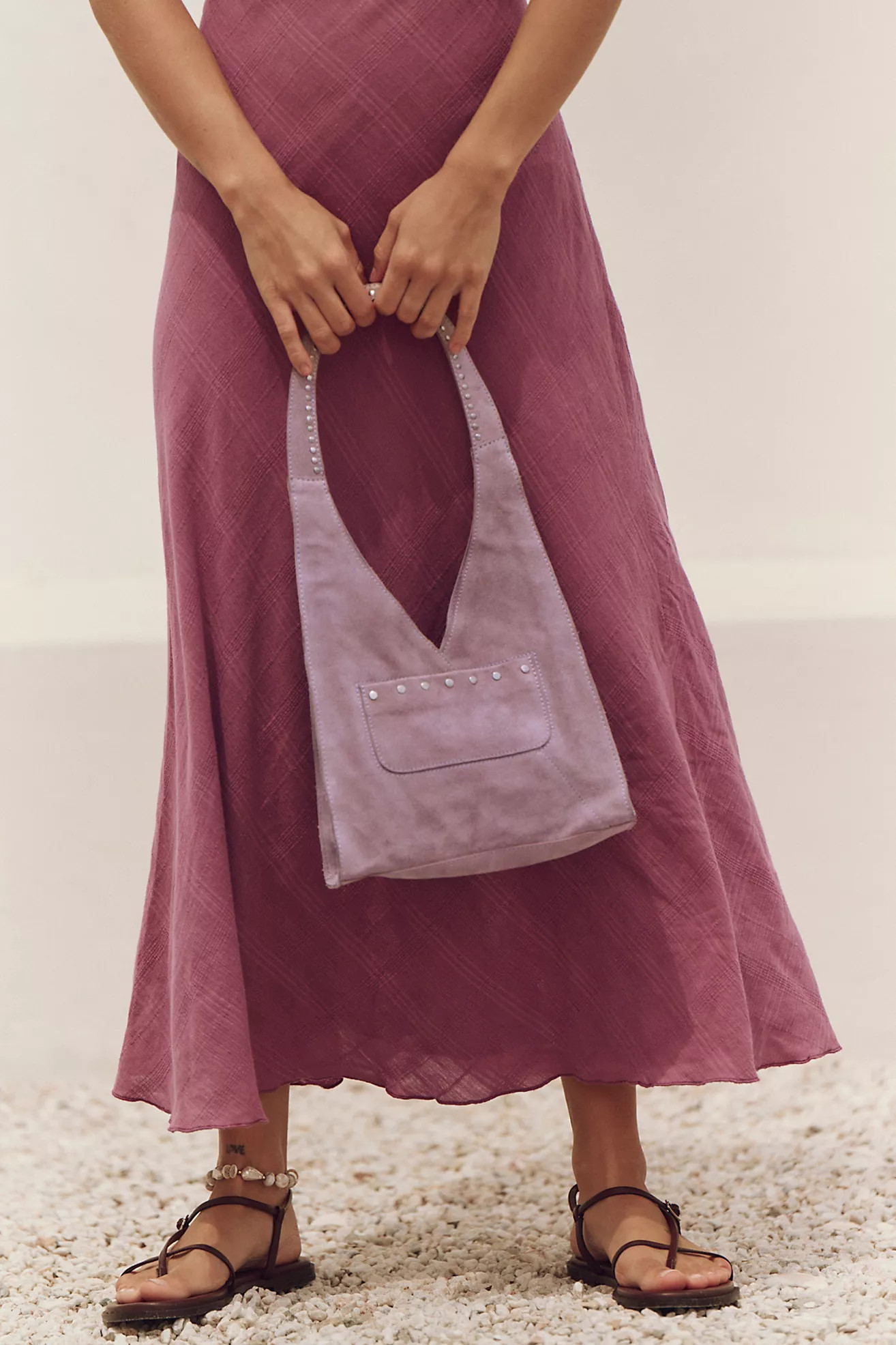 Knox Studded Suede Shoulder Bag | Free People (Global - UK&FR Excluded)