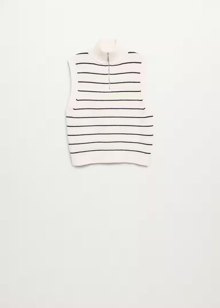 Striped knitted vest | MANGO (US)
