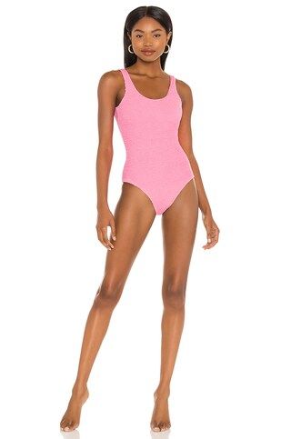 It's Now Cool The Backless One Piece in Crinkle Pink from Revolve.com | Revolve Clothing (Global)