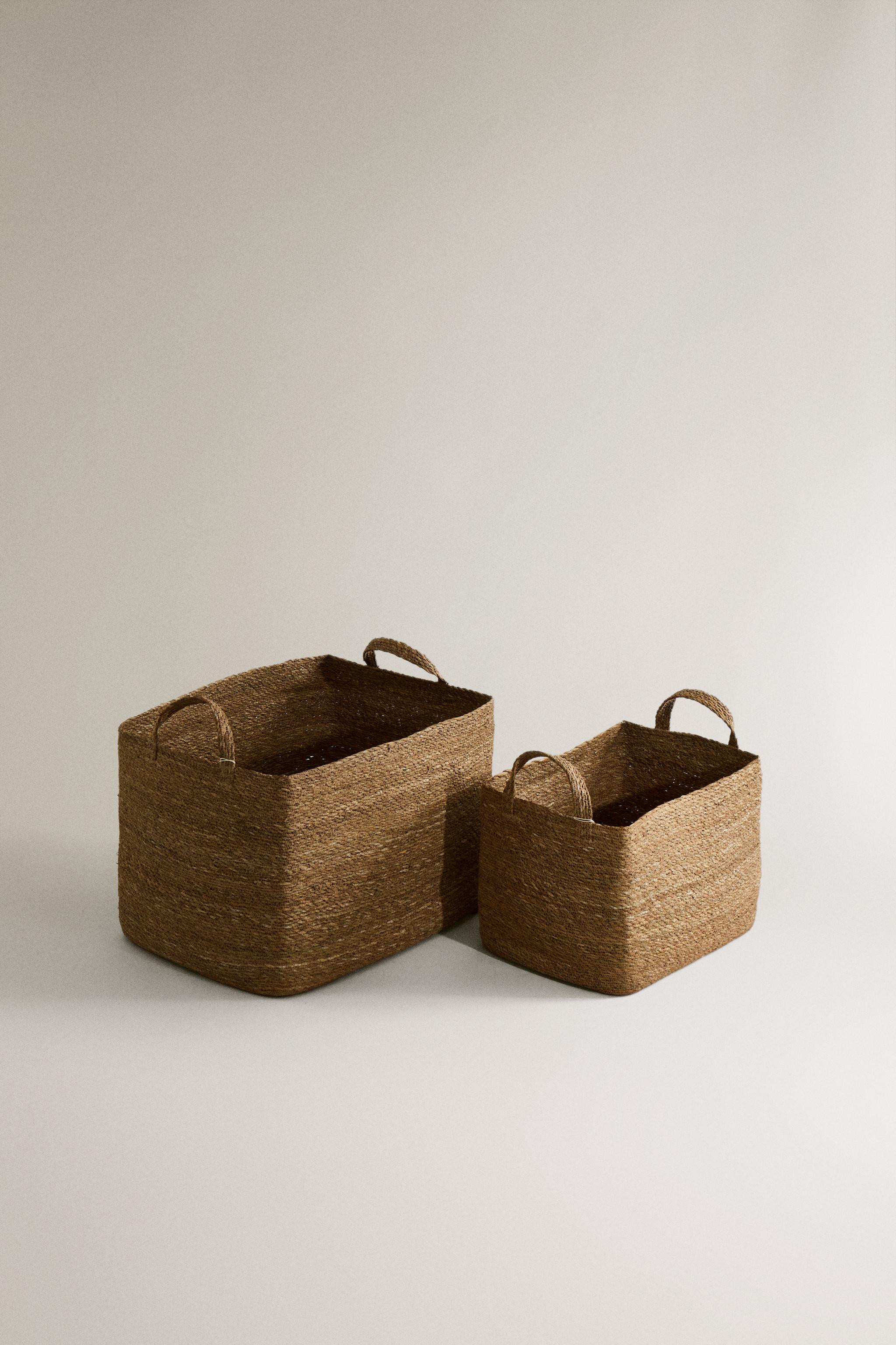 RECTANGULAR SEAGRASS BASKET | Zara US
