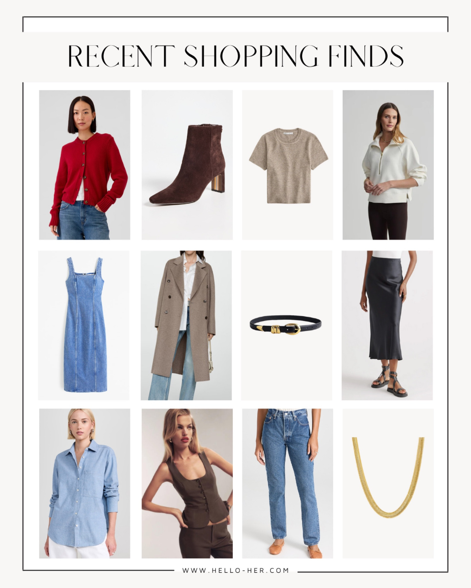 RECENT SHOPPING FINDS 🖤 fall style is right around the corner and these pieces will help transition your wardrobe from summer to fall.

Fall style - fashion finds - fall fashion - straight leg jeans - snake chain necklace 

#LTKStyleTip #LTKFindsUnder100 #LTKSeasonal