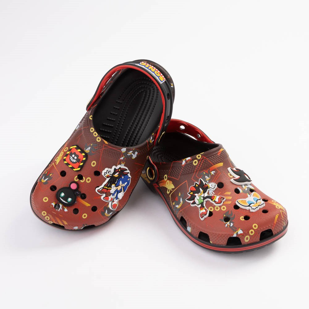Sonic the Hedgehog™ x Crocs Classic Shadow Clog - Little Kid / Big Kid - Black / Red | Journeys