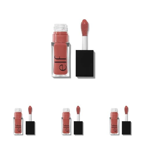 e.l.f. Glow Reviver Lip Oil, Nourishing Tinted Lip Oil For A High-Shine Finish, Infused With apricot Oil, Vegan & Cruelty-Free, It's Giving Guava (Pack of 4) | Amazon (UK)