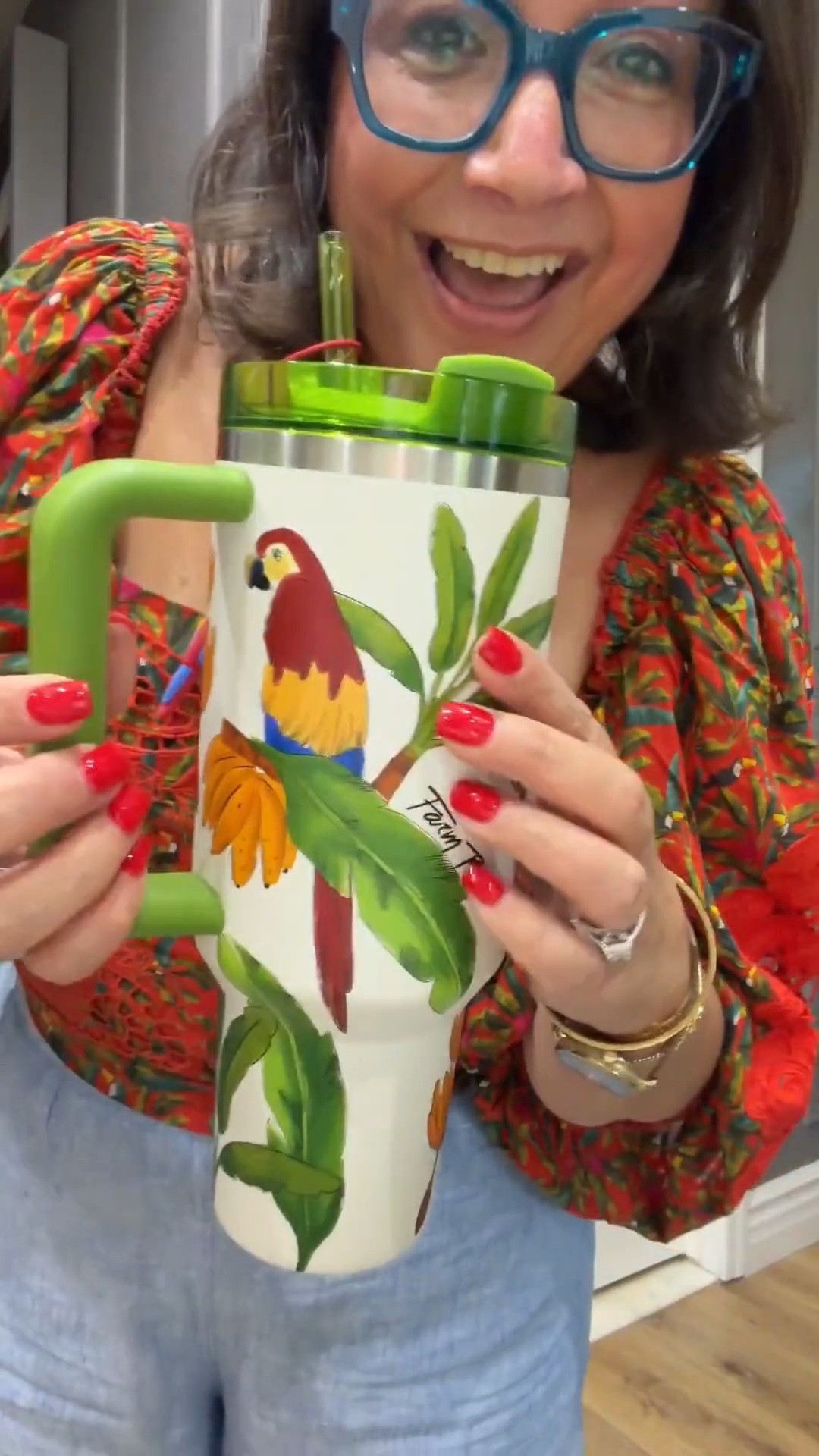 Farm Rio girlie meets Stanley girlie 🌺💚✨ Lina’s unboxing the newest Farm Rio x Stanley tumbler, and naturally, she had to show off the Farm Rio collection in her closet, too. 👀 Plus, a few more of her current Stanley faves are linked because clearly… one is never enough. 😂 Shop Lina’s Farm Rio + Stanley finds now! @‌stanley_brand #stanleypartner

#LTKTravel #LTKmomlife #LTKSeasonal