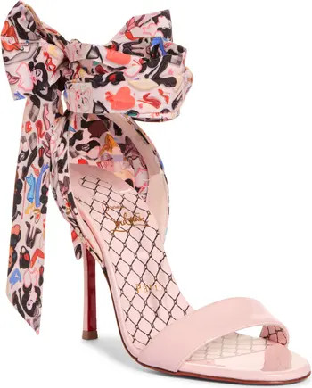 Fetish du Desert Pinup Print Ankle Tie Sandal | Nordstrom