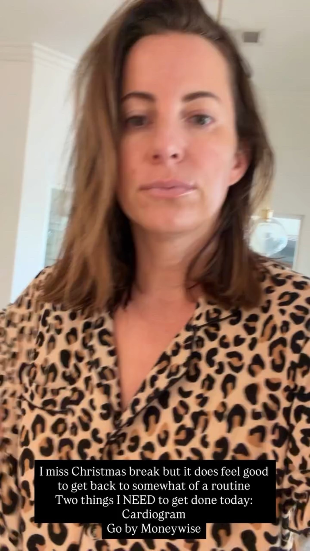 I miss Christmas break but it does feel good to get back to somewhat of a routine
Two things I NEED to get done today:
Cardiogram
Go by Moneywise