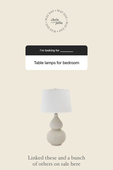 Best of Way Day: Table Lamps

#LTKsalealert #LTKhome #LTKfindsunder100