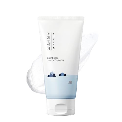 ROUND LAB 1025 Dokdo Cleanser 5.07 Fl Oz, Low pH Facial Cleanser for Sensitive Skin, Rich Soft Bubbles for Deep Cleansing and Makeup Removal, Hydrating Face Wash with Deep Sea Water, Korean Skin Care | Amazon (US)