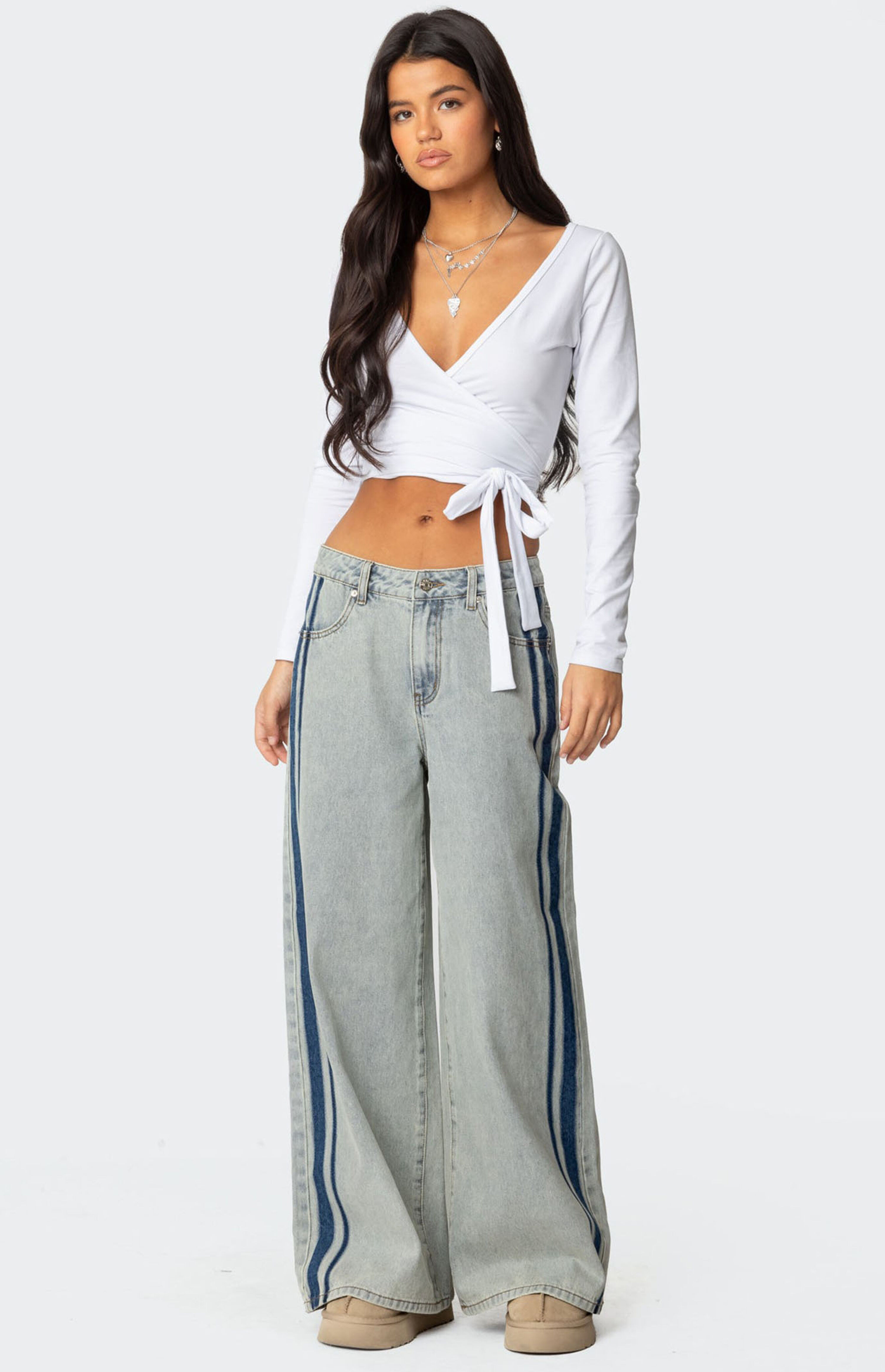 Edikted Aila Wrap Top | PacSun