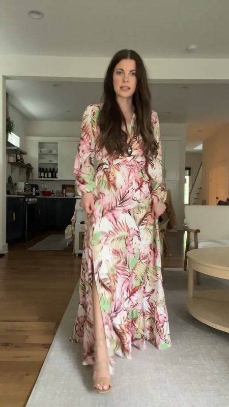 Pink lily Where I Want To Be Pink and Green Tropical Printed Long Sleeve Maxi Dress Size: Small
20% off with code 20ASHLEY

#LTKtravel #LTKstyletip #LTKSeasonal