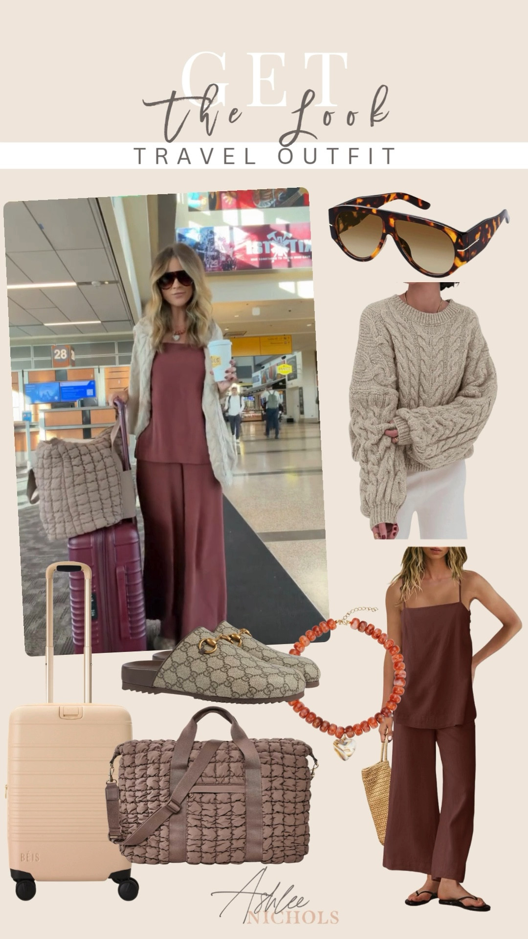 Headed to Cabo for my 40th birthday trip with some of my best friends!

Travel outfit linked here!
Amazon set size small
Amazon sweater size small
Gucci clogs Beis luggage
Target duffle bag
Amazons sunglasses

#LTKStyleTip #LTKTravel #LTKItBag