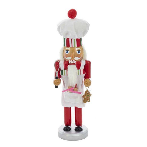 Kurt Adler 10-Inch Wooden Chef Nutcracker - Walmart.com | Walmart (US)