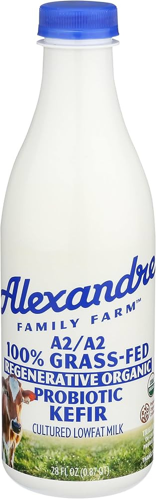 ALEXANDRE FAMILY FARMS Organic Plain A2 Low Fat Kefir, 28 FZ | Amazon (US)