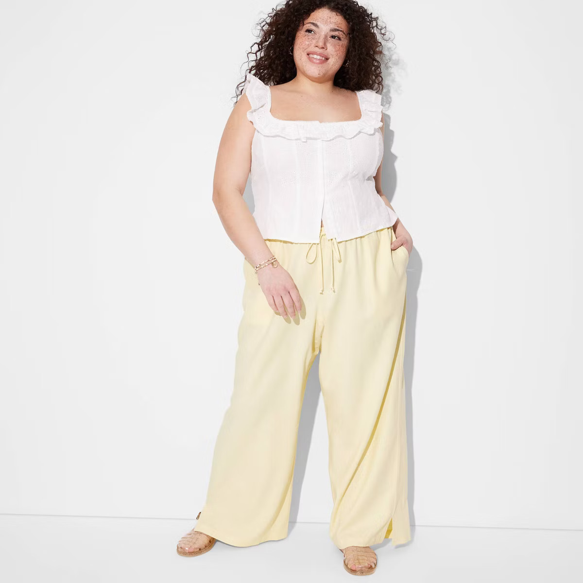 Women's Pull-On Linen Pants - Wild Fable™ | Target