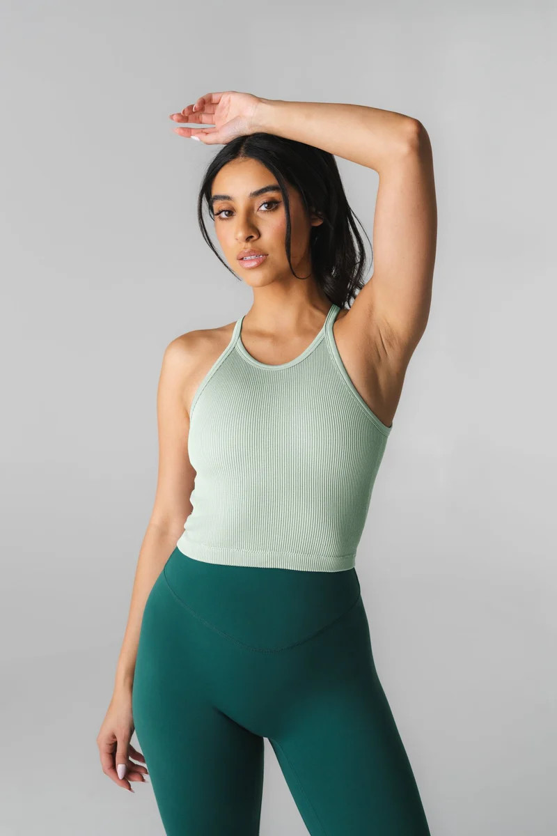 Synergy Open Back Tank - Mint | Vitality