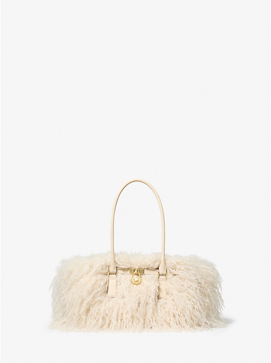 Hamilton Moderne Small Faux Shearling Satchel | Michael Kors US