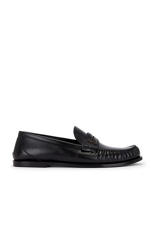 Saint Laurent Loafer in Black - Black. Size 43 (also in ). | FWRD 