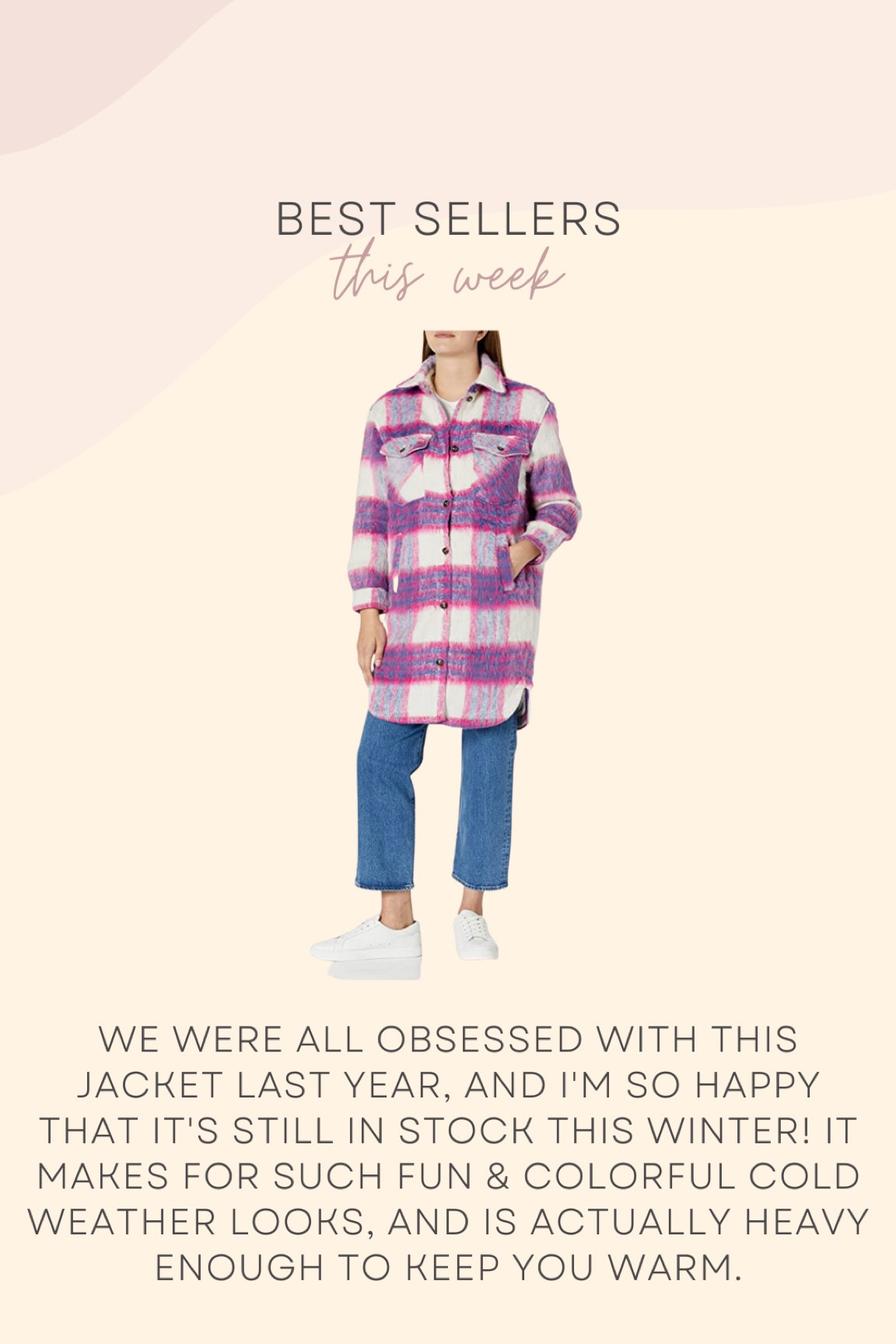 Blank nyc plaid jacket, on sale in some sizes! I wear xs, runs a little roomy (still have room for a sweater)

#LTKSeasonal