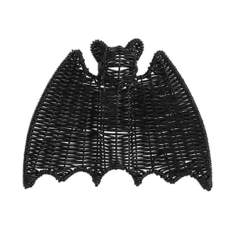 Halloween Rattan Bat Decoration, Halloween Black Woven Bats for Hanging in The Tree, Porch, Yard,... | Walmart (US)