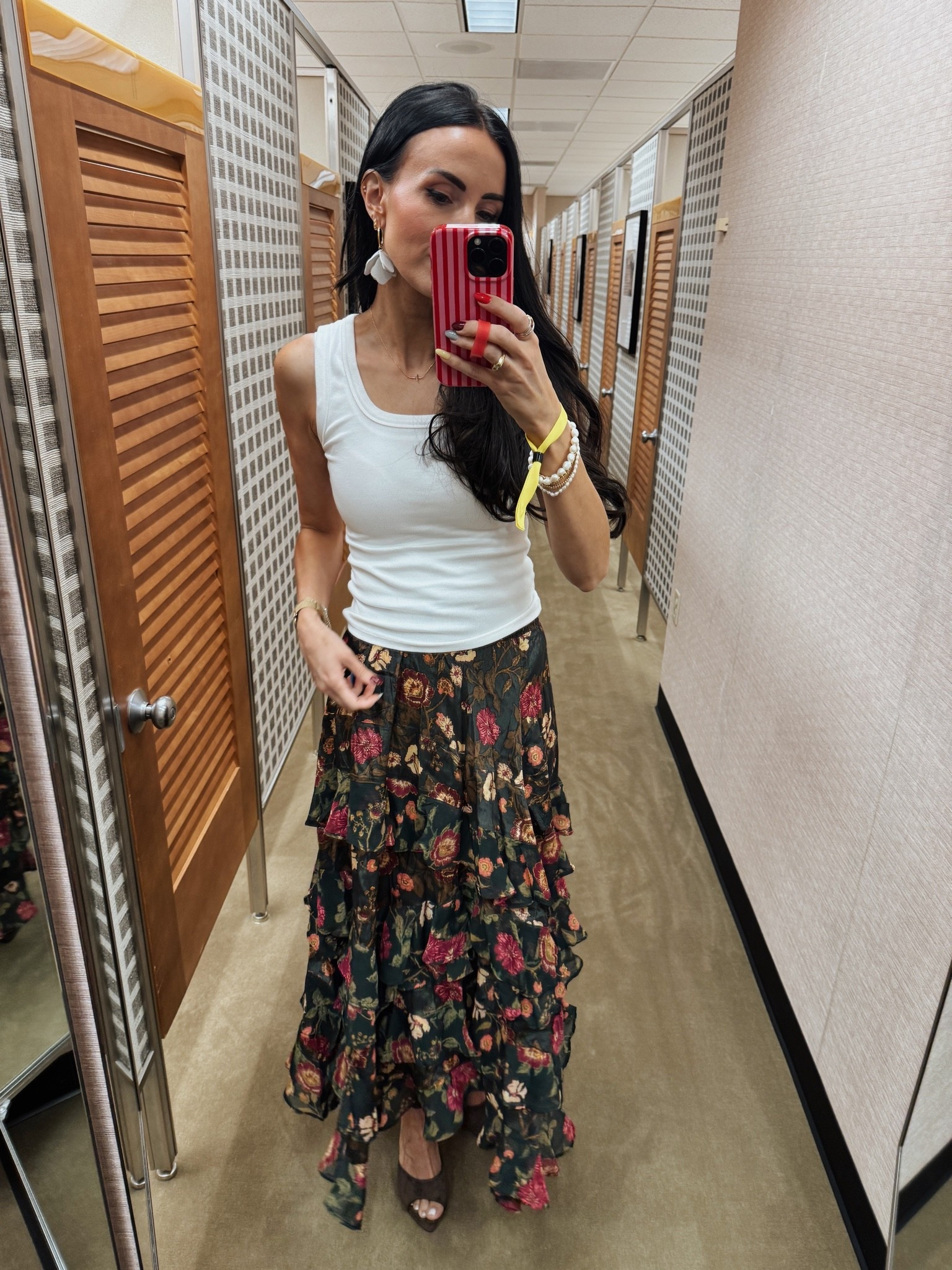 The prettiest skirt in the sale! Love a moody floral for fall