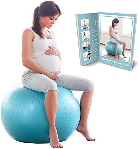 BABYGO Birthing Ball Pregnancy Maternity Labor & Yoga Ball + Our 100 Page Pregnancy Book, Exercis... | Amazon (US)