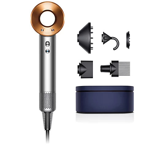 Dyson Supersonic Hair Dryer with Attachments and Case - QVC.com | QVC