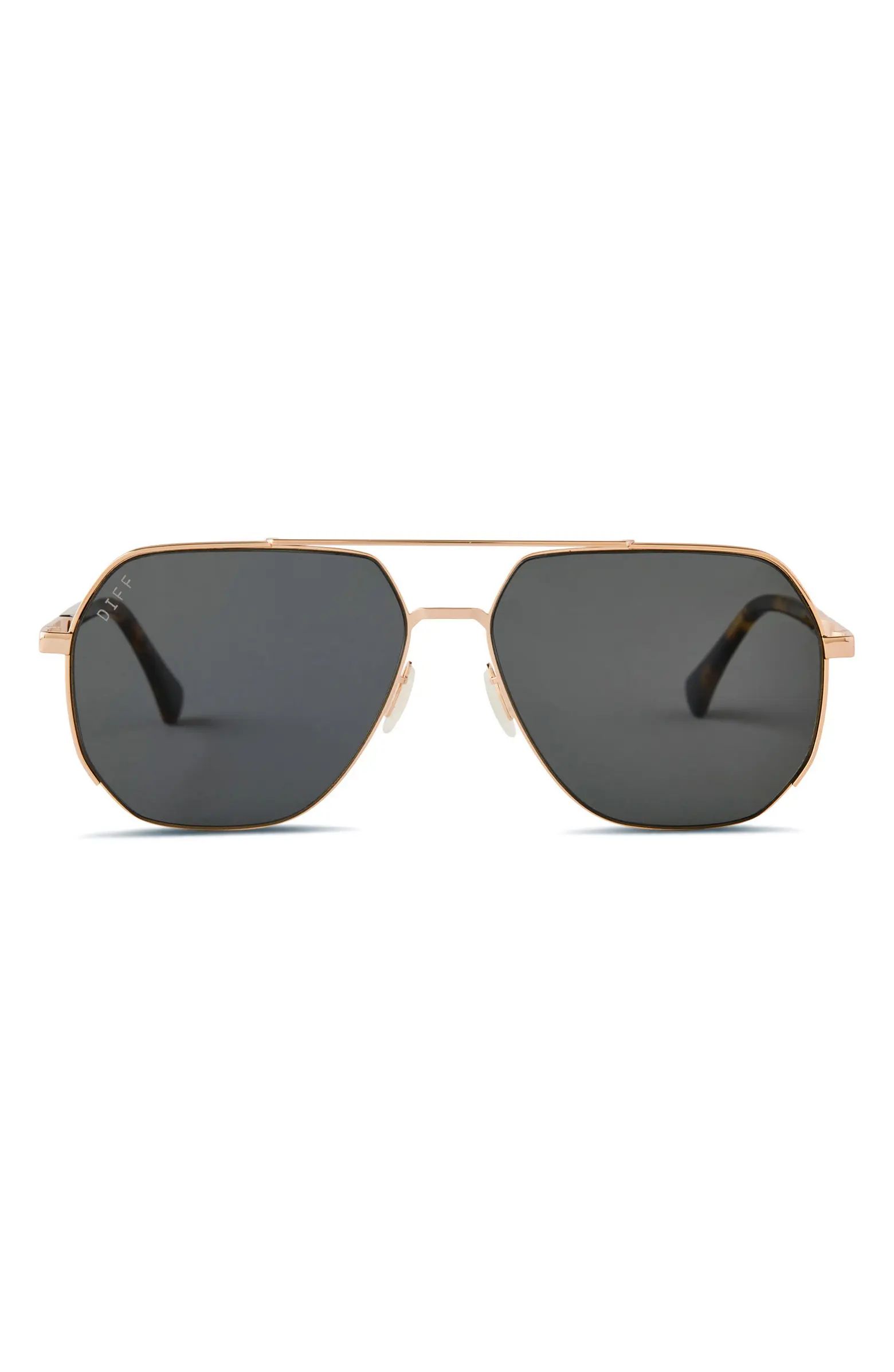 Monaco 67mm Polarized Aviator Sunglasses | Nordstrom