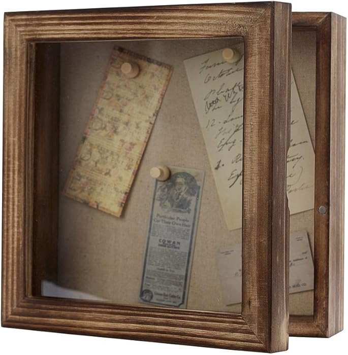 Freezing point Shadow Box Frame 8x8 Shadow Boxes Display Case with Linen Back Memorabilia Awards ... | Amazon (US)
