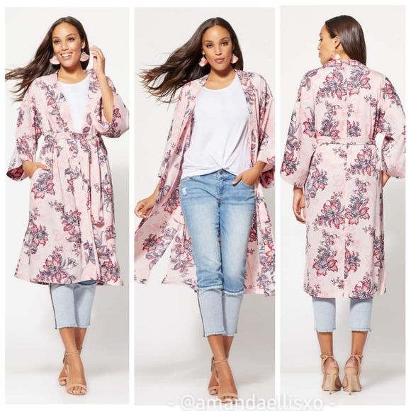 Gabrielle Union Collection New York & Company Floral Print Duster Kimono Robe | Poshmark