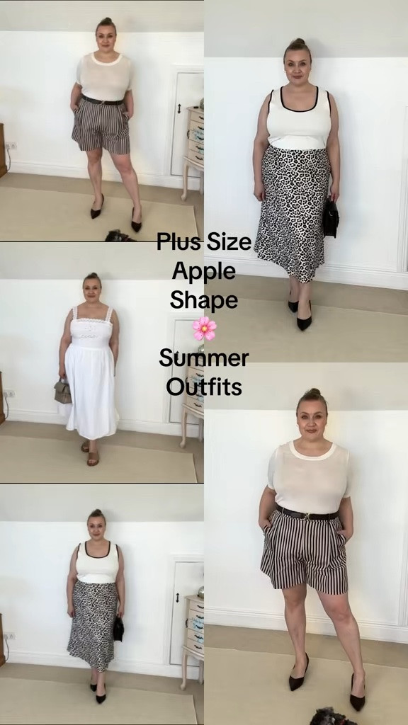 Easy summer outfits to re-create for plus size apple shapes. 

#summeroutfits 
#shopyourcloset 
#plussizestyle 
#appleshape 
#personalstylist

#LTKplussize #LTKstyletip #LTKsummer