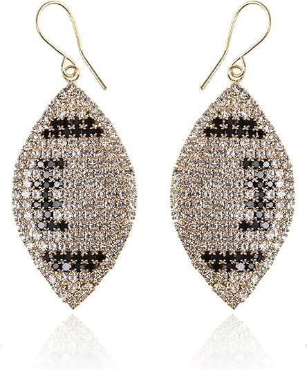 Hying Super Bowl Football Earrings Sports Rugby Dangle Earrings Football Pendant Earrings Fashion... | Amazon (US)