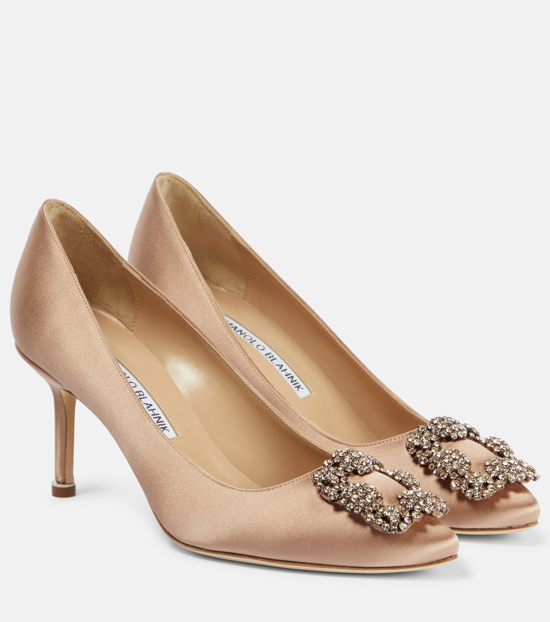Hangisi 70 embellished satin pumps | Mytheresa (US/CA)