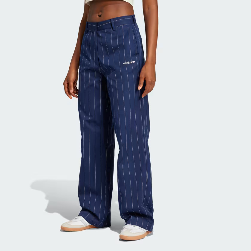 Pinstripe Twill Loose Pants | adidas (US)