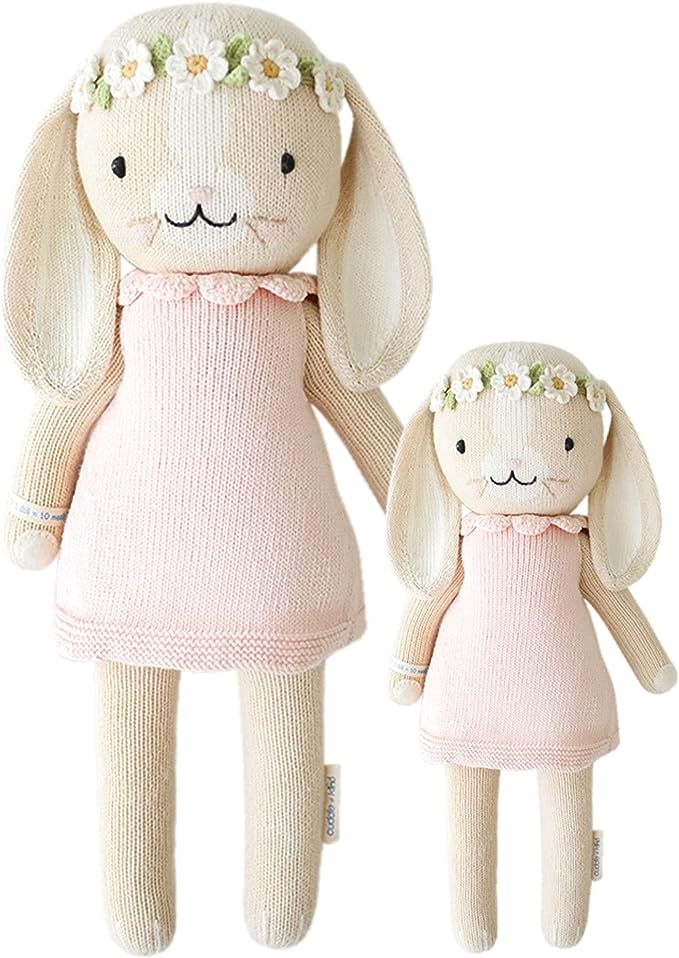 cuddle + kind Hannah The Bunny (Blush) Doll - Lovingly Handcrafted Dolls for Nursery Decor, Fair ... | Amazon (US)