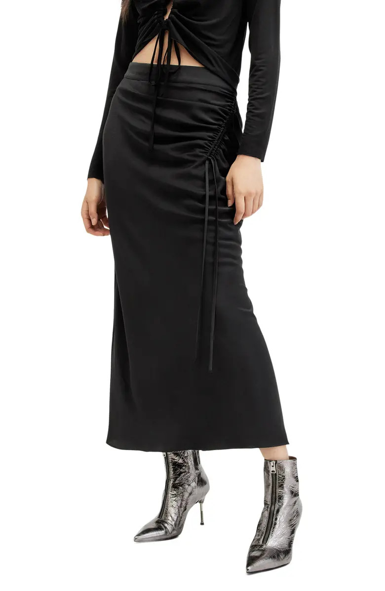AllSaints Alexia Ruched Skirt | Nordstrom | Nordstrom