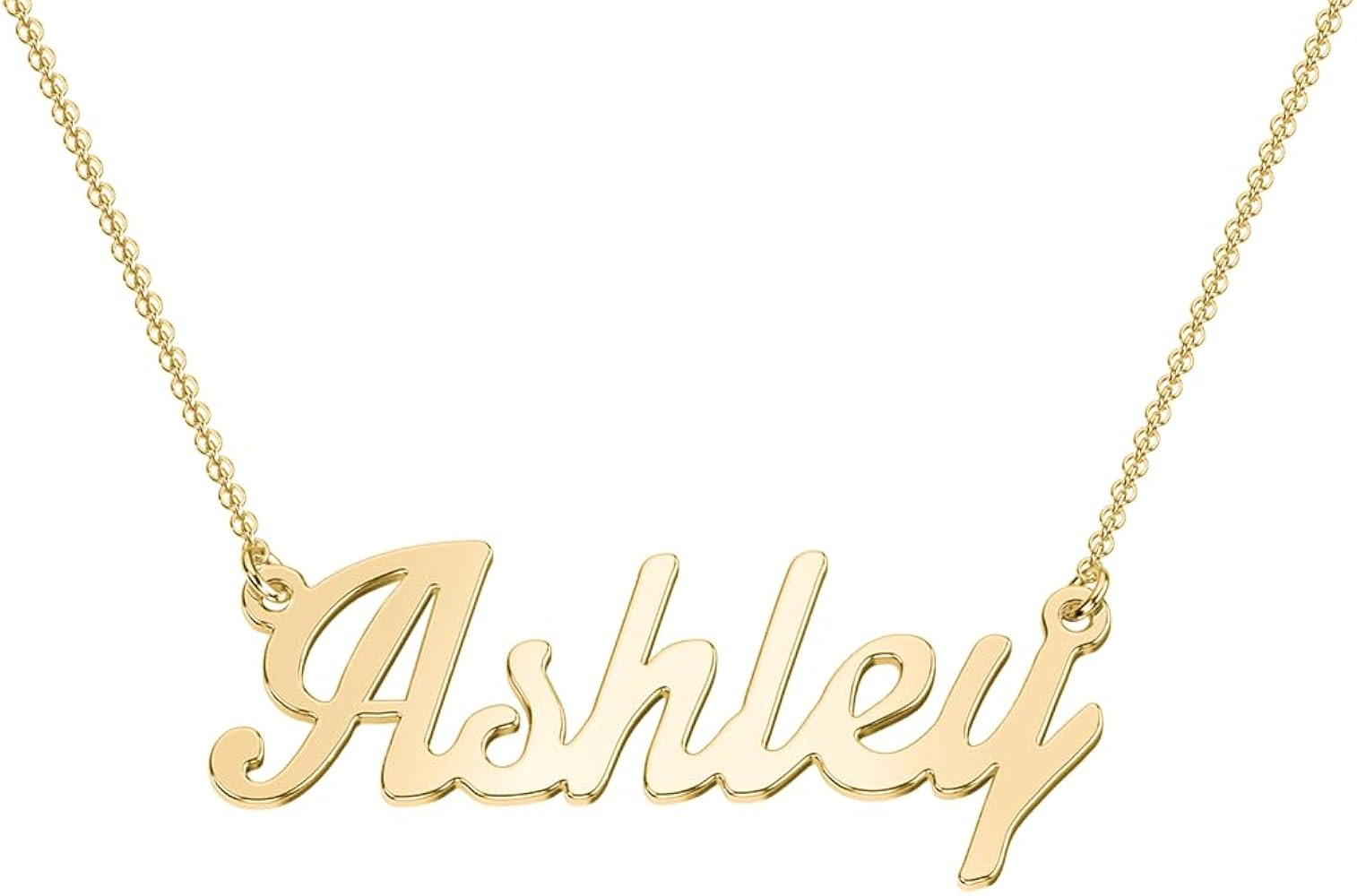 TSD Custom Name Necklace Personalized in Solid or Gold Plated or Sterling Silver, Customized Jewe... | Amazon (US)