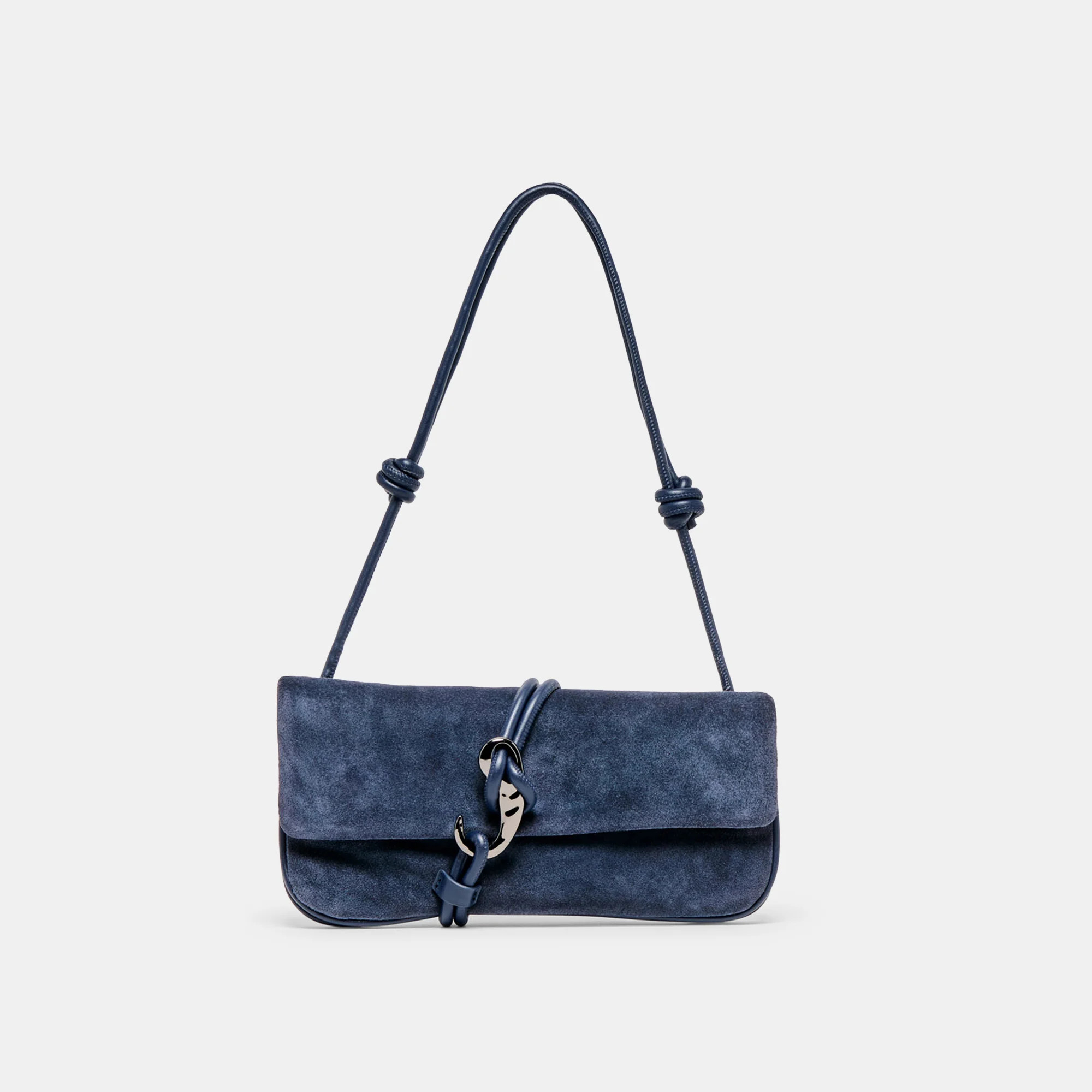 Alice Navy Suede Shoulder Bag | Dolce Vita | DolceVita.com