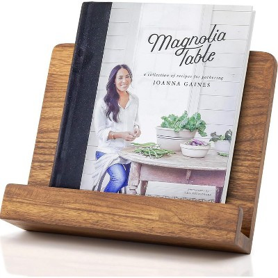 ZICOTO Wooden Cookbook Stand for Kitchen Counters – Solid Wood Holder Keeps Recipe Books Open and Fits Tablets or iPads – Enhances Any Kitchen Decor | Target