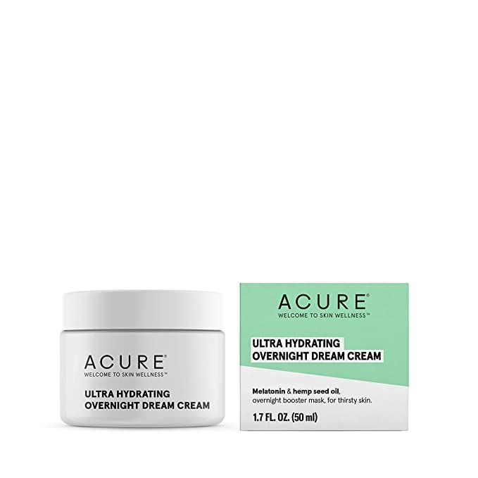 Acure Ultra Hydrating Overnight Dream Cream, 100% Vegan, Intense Moisture For Super Thirsty Skin,... | Amazon (US)