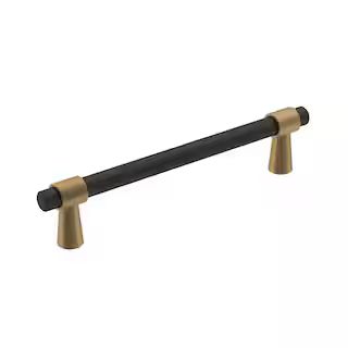 Amerock Mergence 5-1/16 in. (128 mm) Matte Black/Champagne Bronze Drawer Pull BP36859FBCZ - The H... | The Home Depot