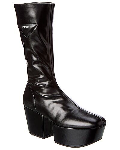 Tech Leather Platform Boot | Ruelala