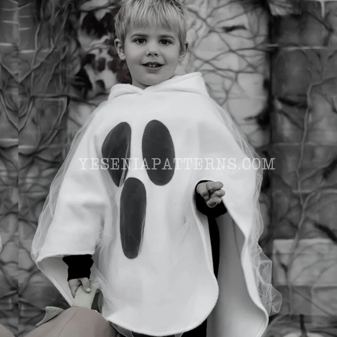 Surprised Floating Ghost Poncho Cape Halloween Costume Toddler - Etsy | Etsy (US)