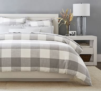 Bryce Buffalo Check Cotton Duvet Cover | Pottery Barn (US)